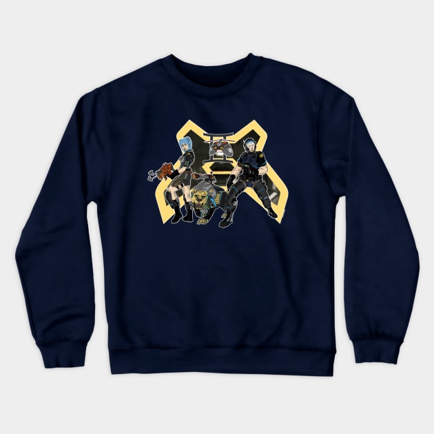 Squad Gemini Crewneck Sweatshirt by JoyfulConstruct